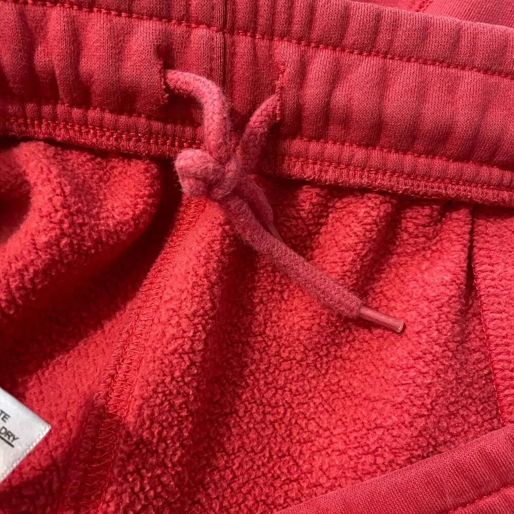 Mitchell and Ness Chicago Bulls Red Joggers Drawstring Vintage Size Large